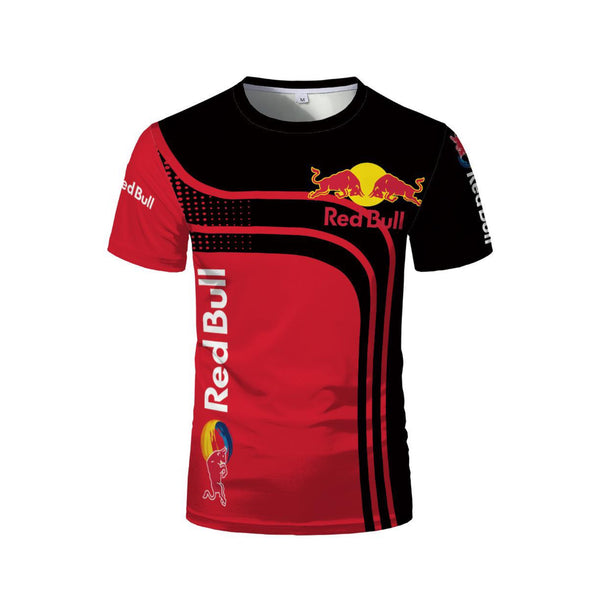 Red bull red black shirt