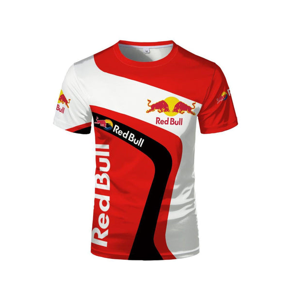 Red bull red white shirt