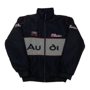 F1 VINTAGE AUDI JACKET BLACK GREY 