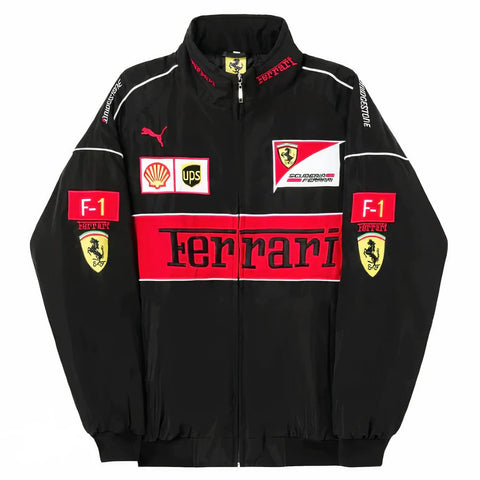 F1 VINTAGE FERRARl JACKET BLACK