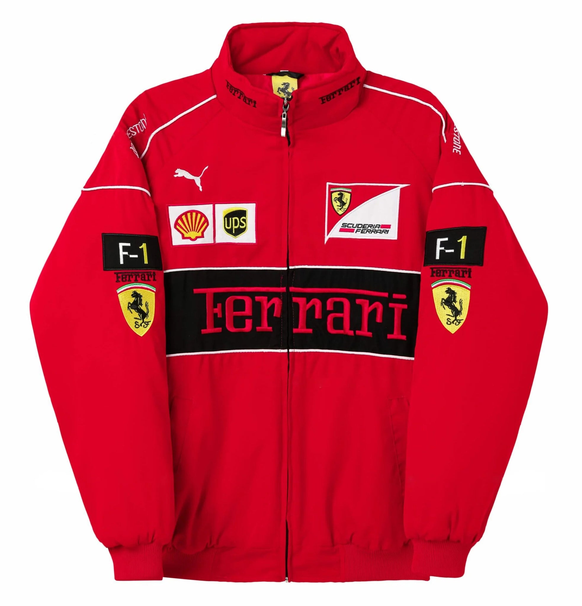 F1 VINTAGE FERRARl JACKET RED