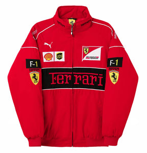 F1 VINTAGE FERRARl JACKET RED