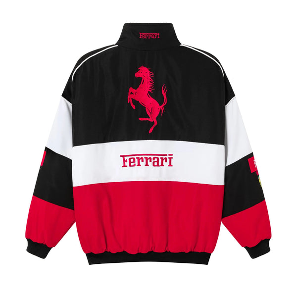 F1 VINTAGE FERRARl JACKET WHITE RED