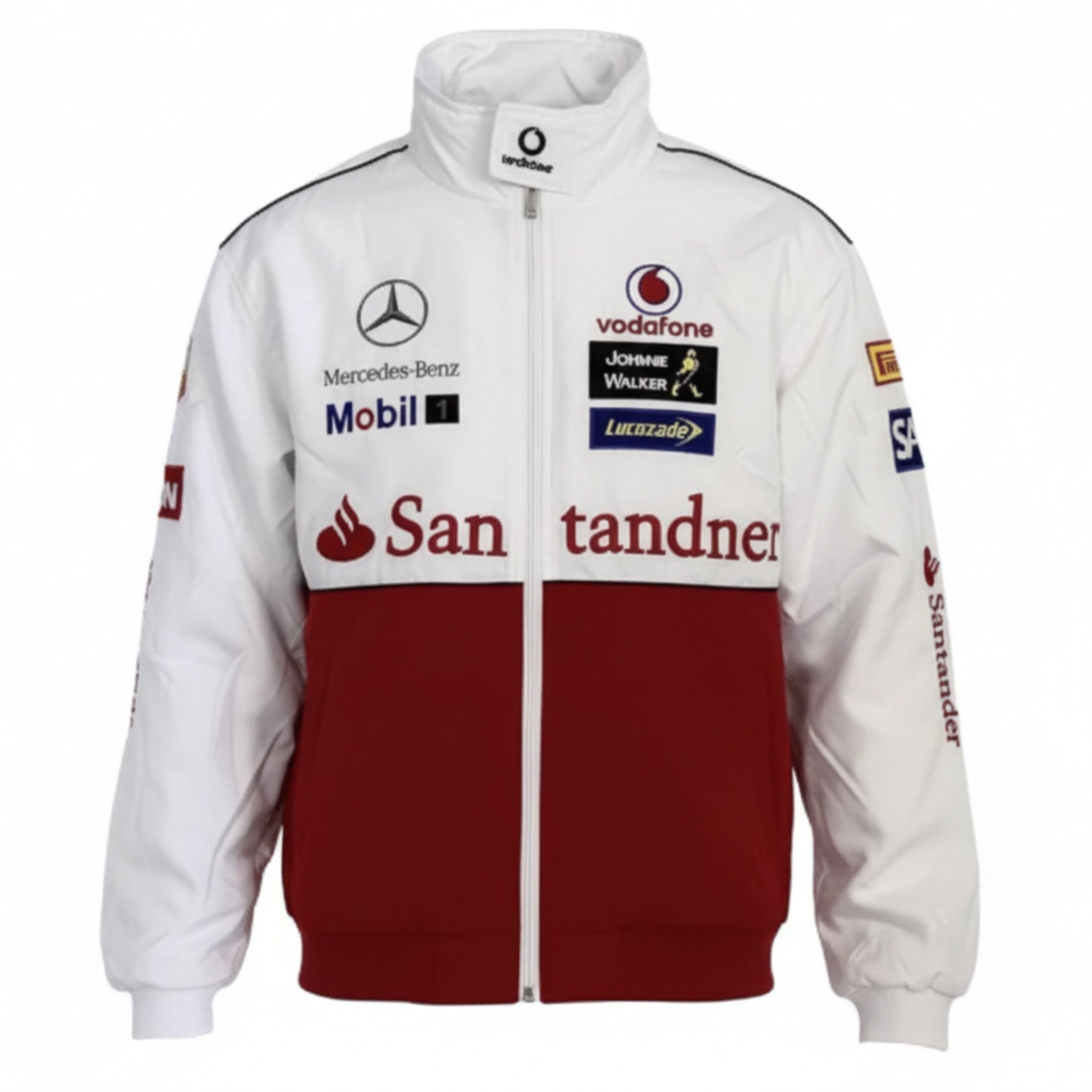 F1 VINTAGE MERCEDS BENZ JACKET RED WHITE 
