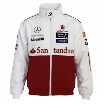 F1 VINTAGE MERCEDS BENZ JACKET RED WHITE 