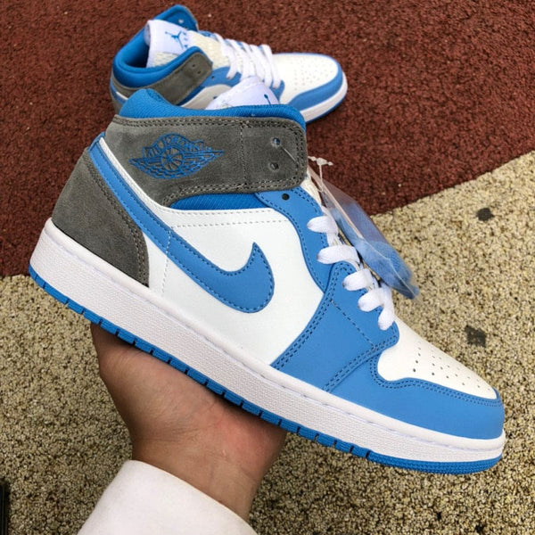 Jordan 1 Mid University Blue Grey