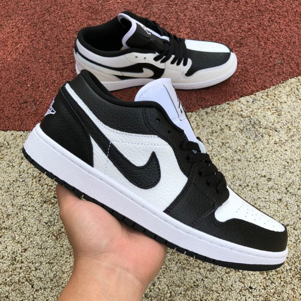 Jordan 1 Low Homage Color Black White Style