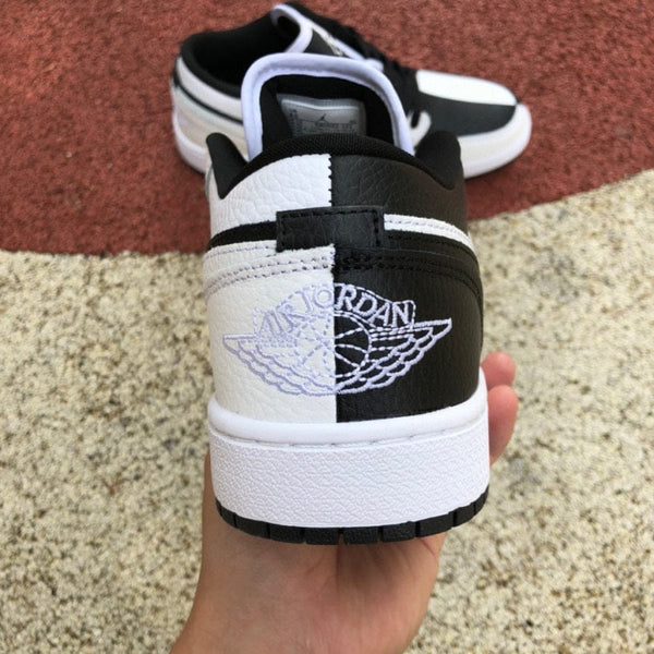 Jordan 1 Low Homage Color Black White Style