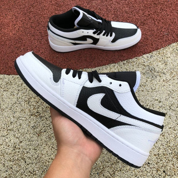 Jordan 1 Low Homage Color Black White Style