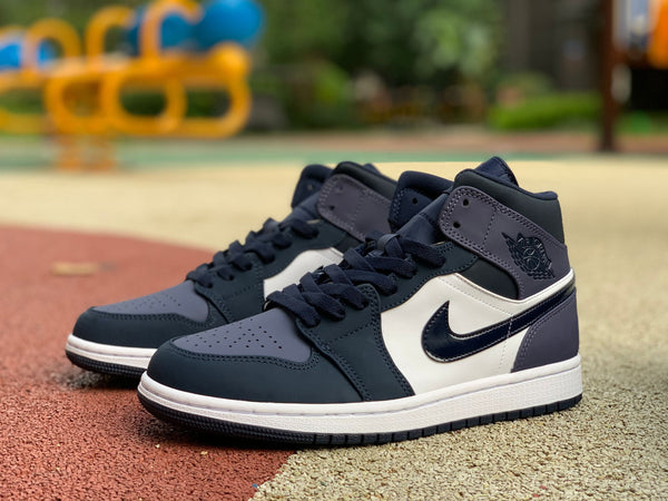 AJ1 MID OBSIDIAN SANDED PURPLE