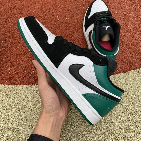 AJ1 LOW WHITE BLACK MYSTIC GREEN