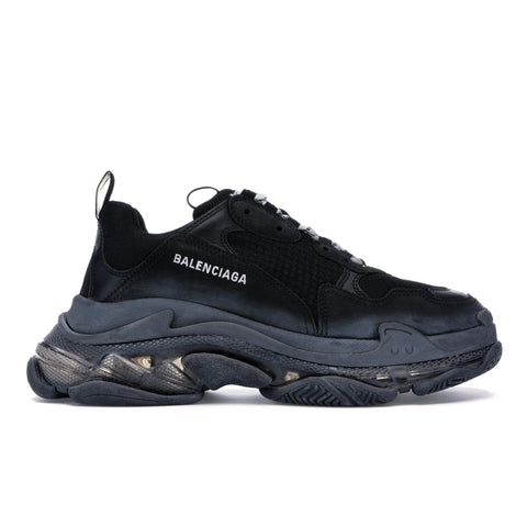 BALENCIAGA TRIPLE S CLEAR SOLE BLACK