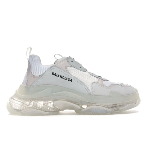 BALENCIAGA TRIPLE S CLEAR SOLE WHITE