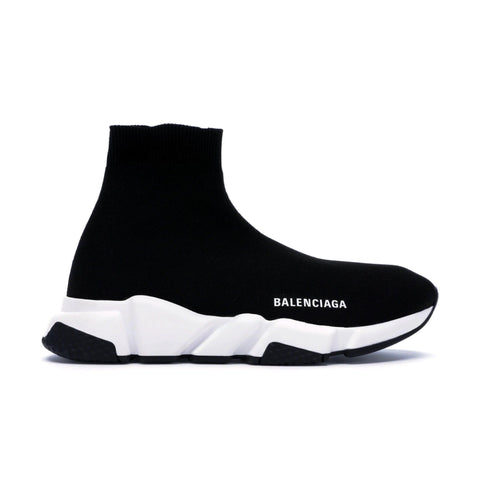 BALENCIAGA SPEED TRAINER BLACK WHITE