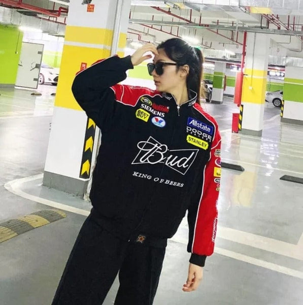 F1 VINTAGE BUDWEISER JACKETS BLACK