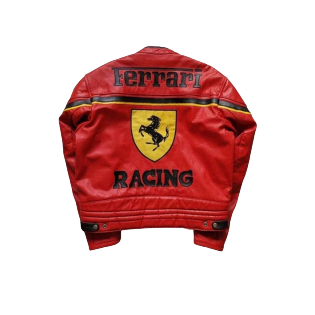 F1 Ferrari Racing Jacket With Leather, Front Zipper, Bomber Jacket, F1  Streetwear Jacket, Nascar Jacket, Unisexs Jacket Multicolors Biker - Etsy