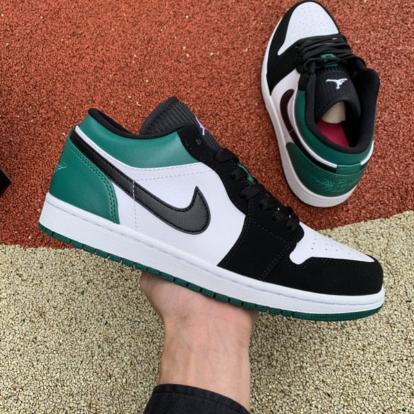 AJ1 LOW WHITE BLACK MYSTIC GREEN