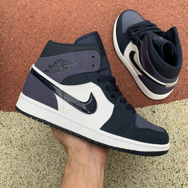 AJ1 MID OBSIDIAN SANDED PURPLE