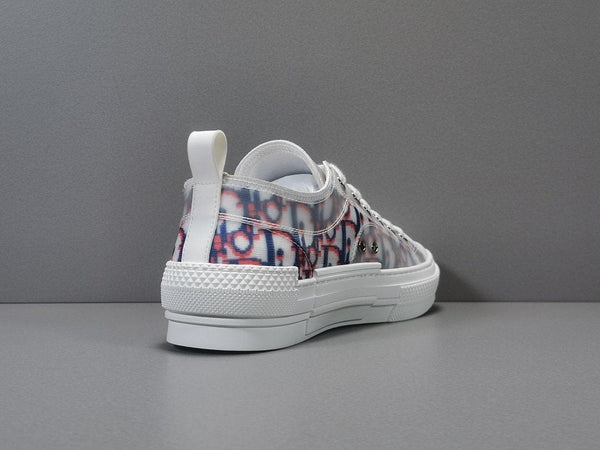 DIOR B23 LOW TOP RED BLUE OBLIQUE