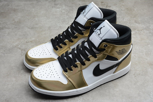 AJ1 MID METALLIC GOLD BLACK