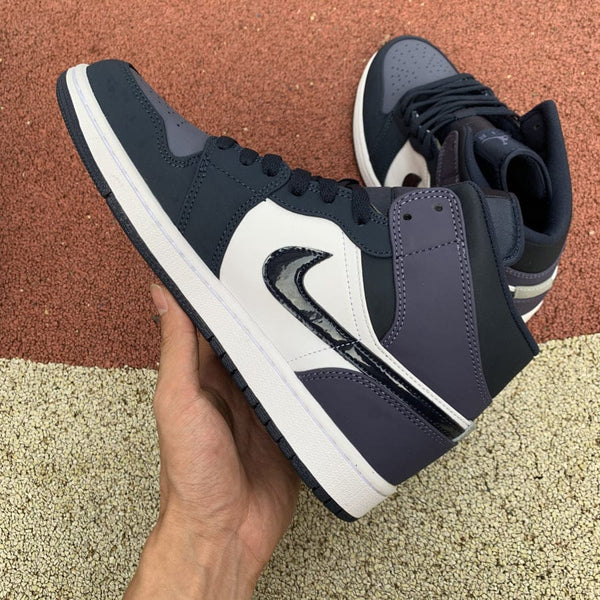 AJ1 MID OBSIDIAN SANDED PURPLE