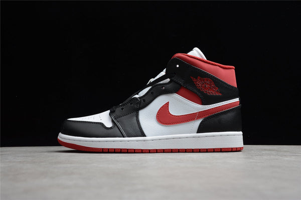 AJ1 MID GYM RED BLACK WHITE