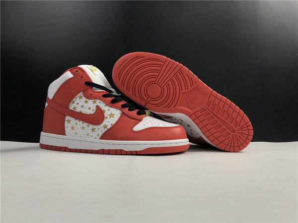 NIKE DUNK HIGH PRO SB SUPREME RED STARS