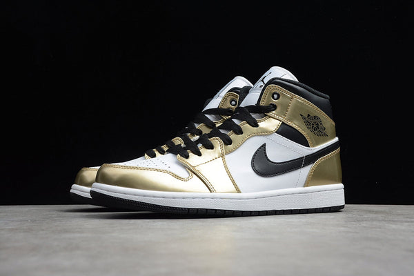 AJ1 MID METALLIC GOLD BLACK