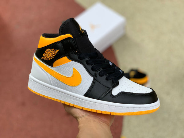 AJ1 MID LASER ORANGE BLACK