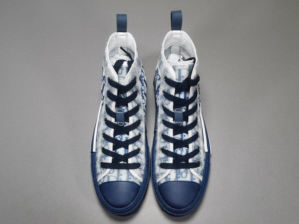 DIOR B23 HIGH TOP BLUE OBLIQUE