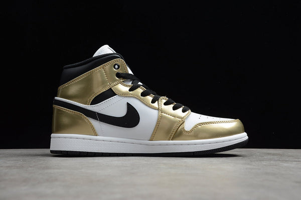 AJ1 MID METALLIC GOLD BLACK