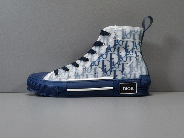 DIOR B23 HIGH TOP BLUE OBLIQUE