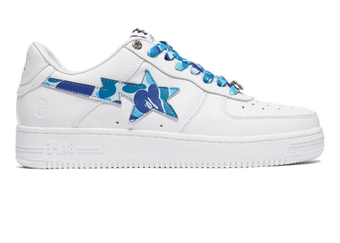 A Bathing Ape Bape Sta Low White ABC Camo Blue