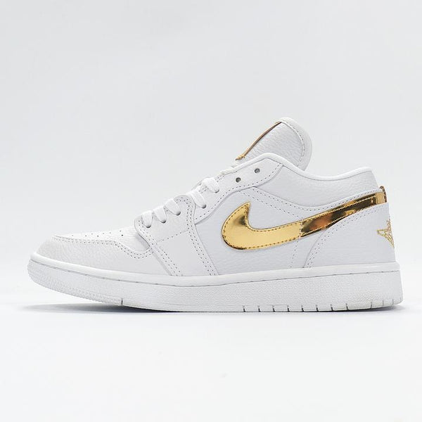 AJ1 LOW WHITE METALLIC GOLD