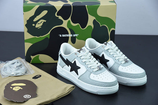 A Bathing Ape Bape Sta Low Grey Black