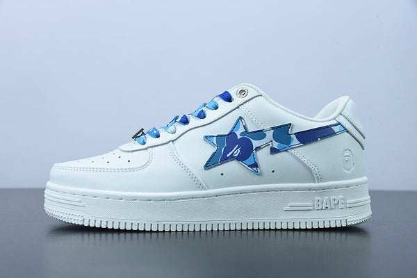 A Bathing Ape Bape Sta Low White ABC Camo Blue