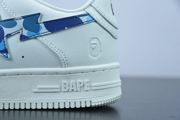 A Bathing Ape Bape Sta Low White ABC Camo Blue