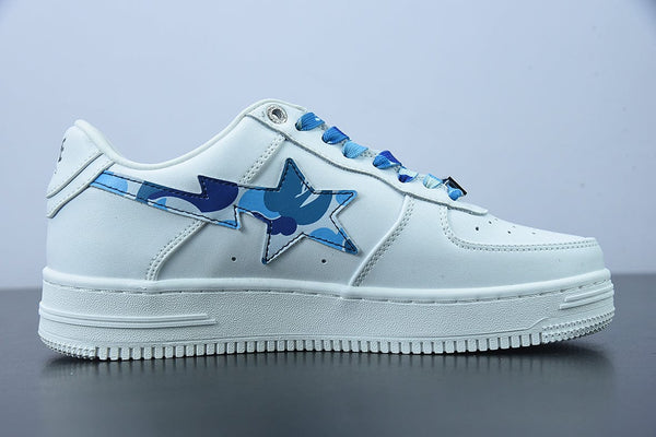 A Bathing Ape Bape Sta Low White ABC Camo Blue