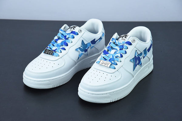 A Bathing Ape Bape Sta Low White ABC Camo Blue