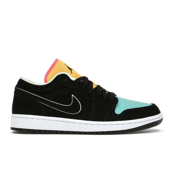 AJ1 LOW BLACK AURORA GREEN LASER ORANGE