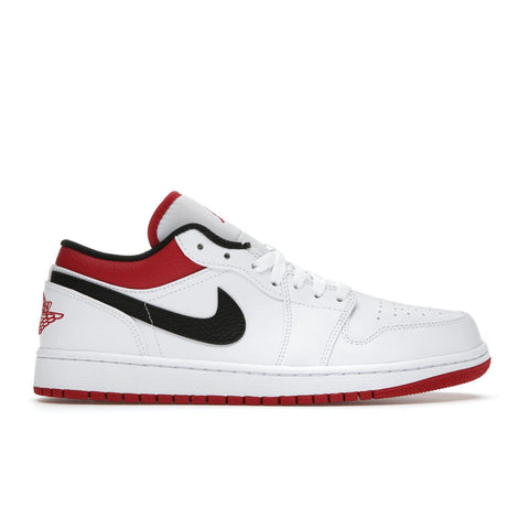 AJ1 LOW WHITE UNIVERSITY RED BLACK