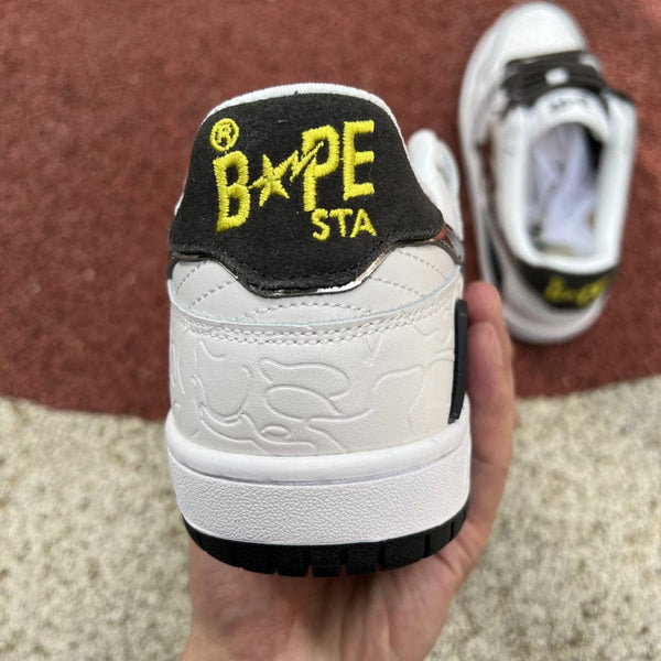 A Bathing Ape Bape SK8 Sta White Silver