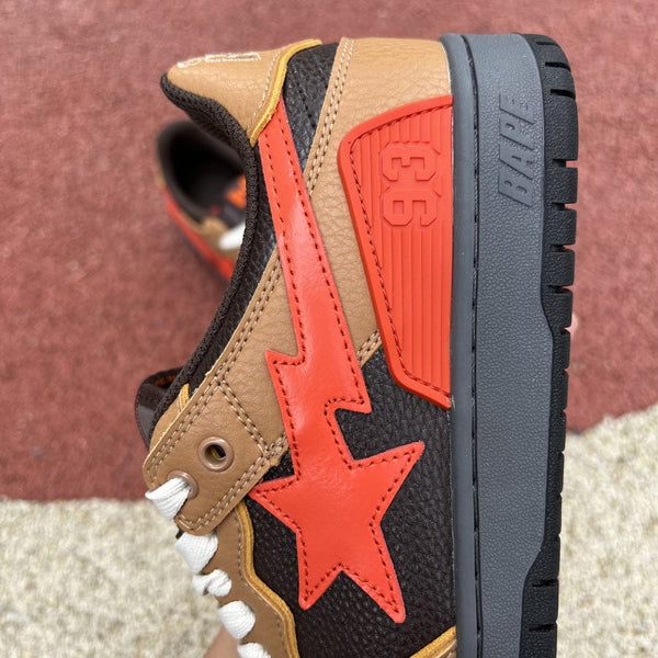 A Bathing Ape Bape SK8 Sta Brown Orange