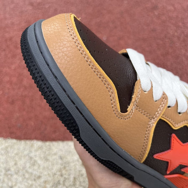 A Bathing Ape Bape SK8 Sta Brown Orange