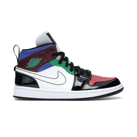 AJ1 MID SE BLACK WHITE MULTI-COLOR