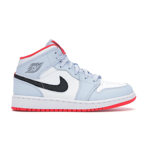 AJ1 MID HALF BLUE POLKA DOT SWOOSH (GS)