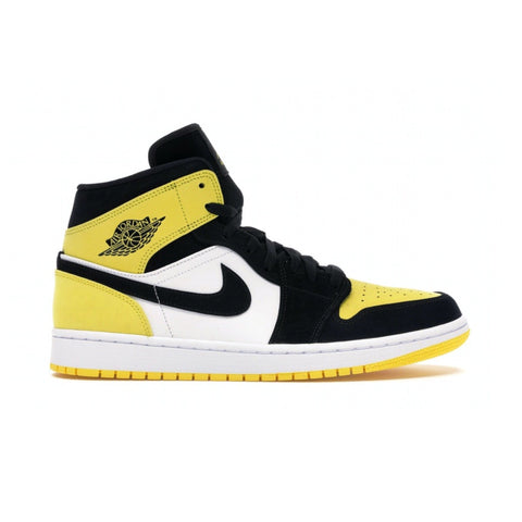 AJ1 MID YELLOW TOE BLACK