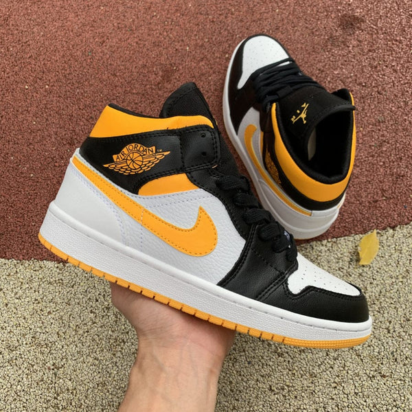 AJ1 MID LASER ORANGE BLACK