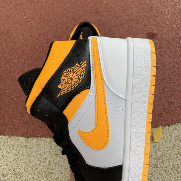 AJ1 MID LASER ORANGE BLACK