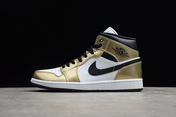 AJ1 MID METALLIC GOLD BLACK